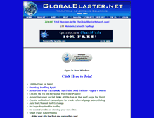 Tablet Screenshot of globalblaster.net